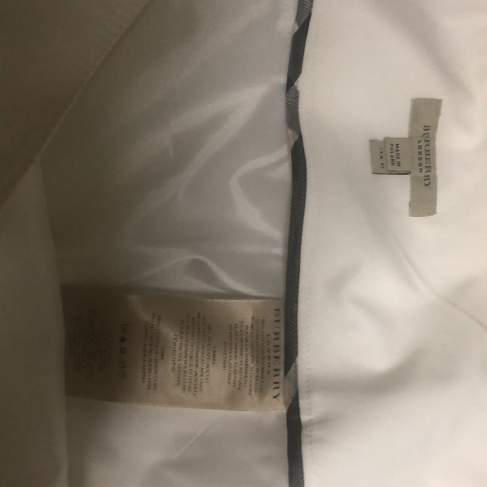 NWOT Burberry White High Waist Skirt - Picture 8 of 10